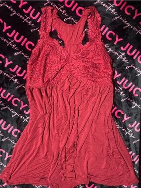 Torrid Red Lace Babydoll Dress